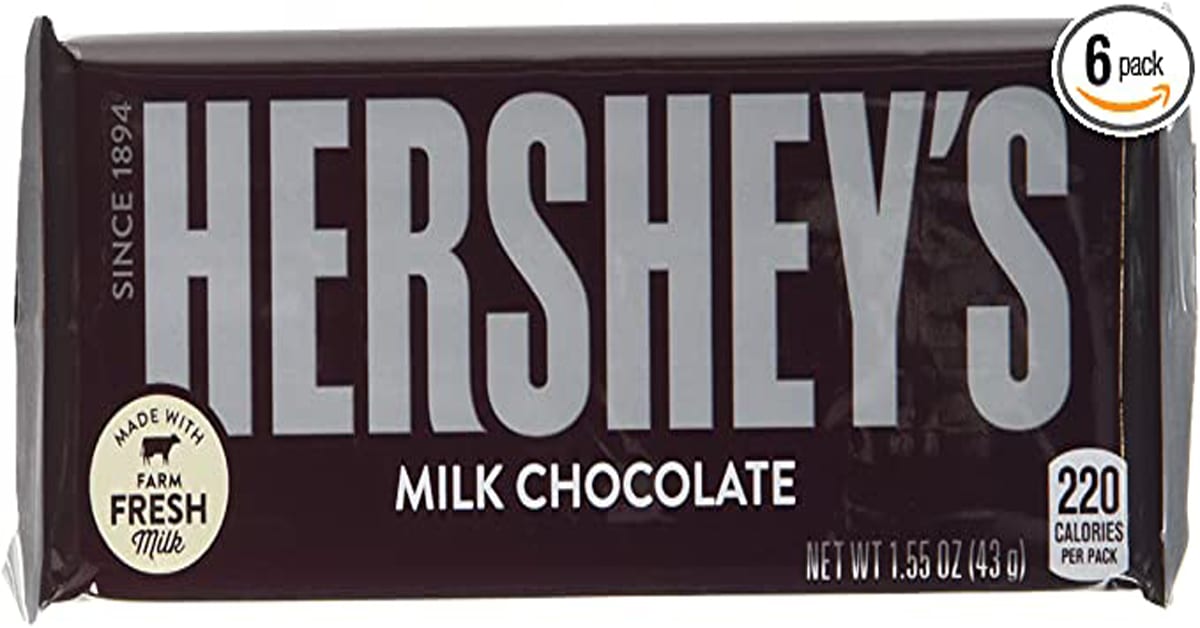 hershey milk chocolate bar nutrition facts