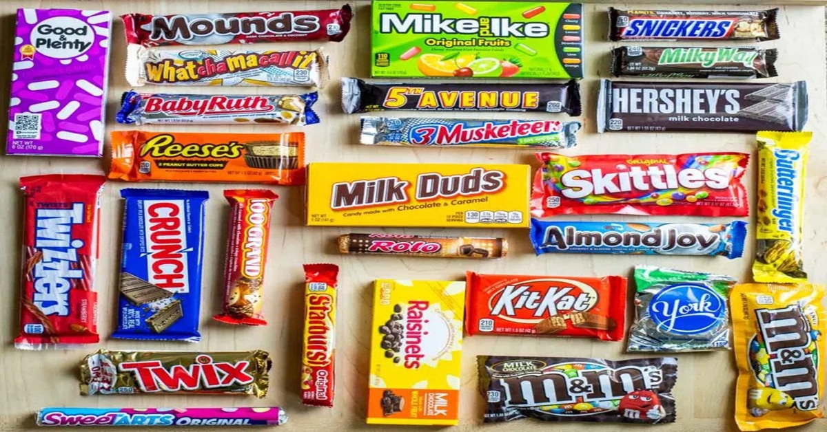 A Selection Of The Common Candy Types In The United States Editorial ...