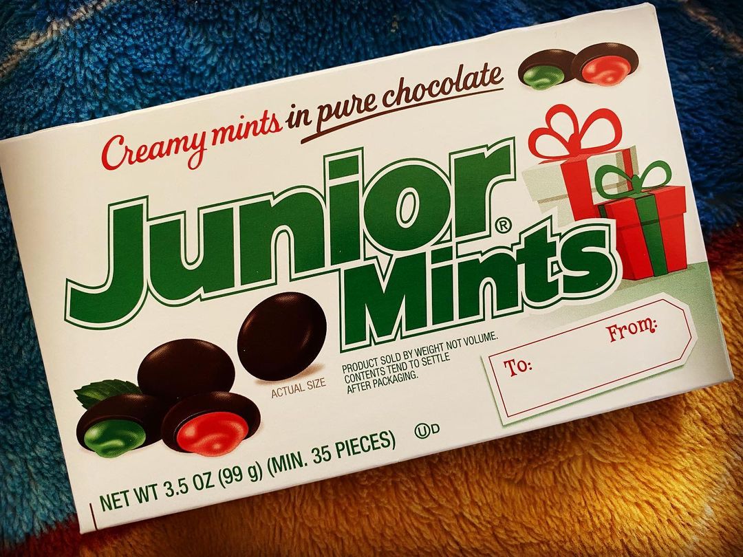 Junior Mints - Mouthwatering Chocolate Covered Peppermint Candy - Snack 